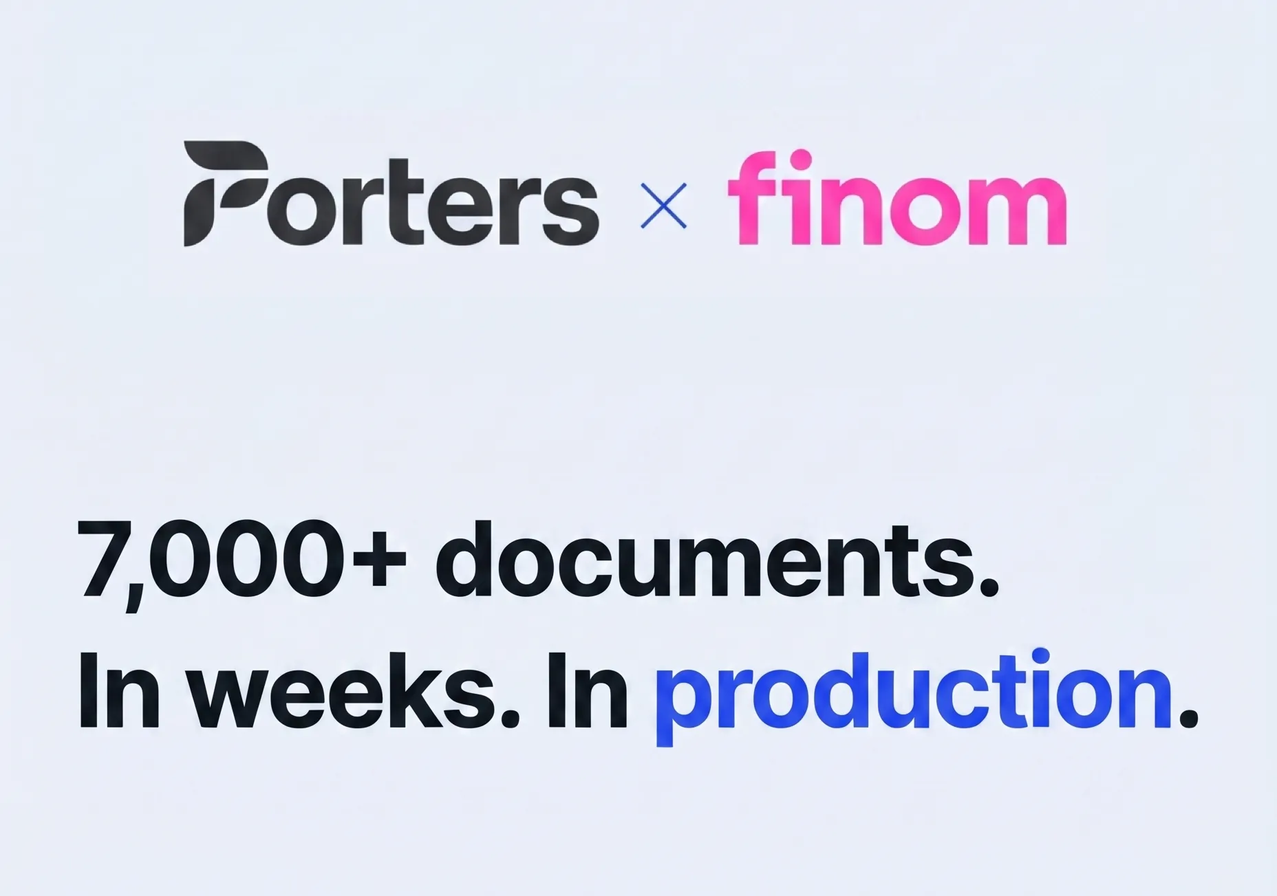 Porters and Finom Announcement